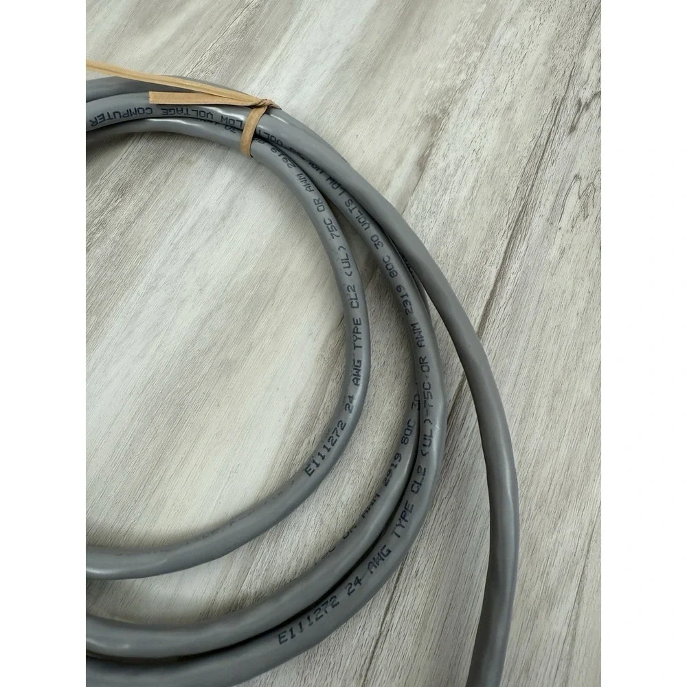 Lot Of 5 6ft DB9 Male to DB9 Female Serial RS-232 Cable – Gray